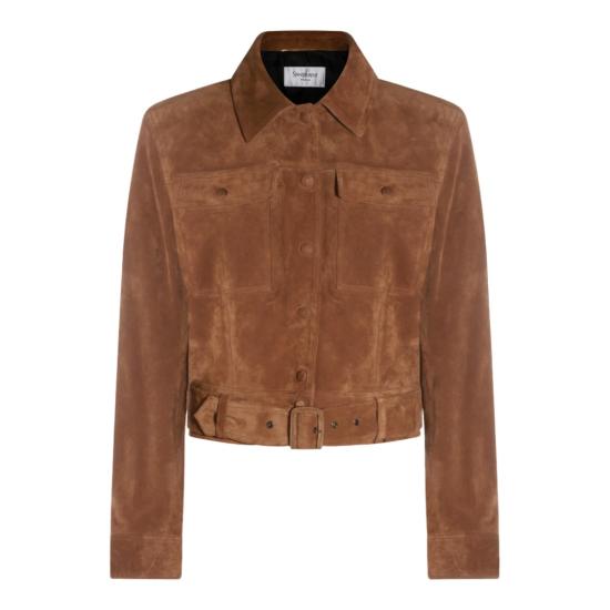 26SS 생로랑 무스탕 860867YC2AY2104 Brown