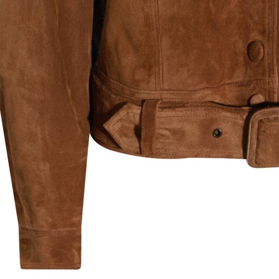 26SS 생로랑 무스탕 860867YC2AY2104 Brown - SAINT LAURENT