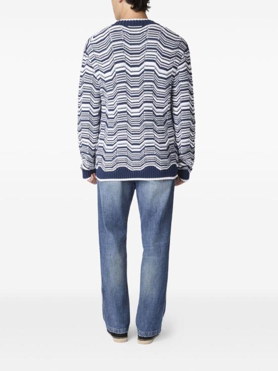 26SS 미소니 가디건 US26SM0BBK01HS S72PN Blue - MISSONI