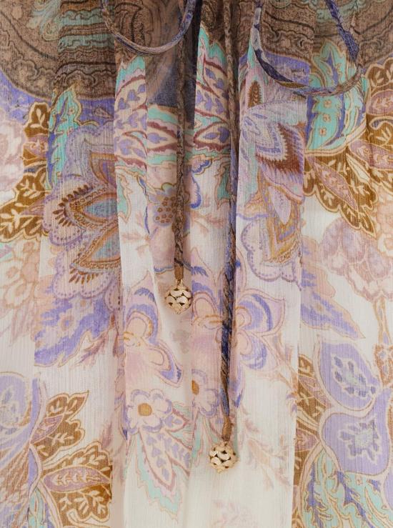  짐머만 블라우스 지머만 루나 빌로우  멀티컬러 - ZIMMERMANN