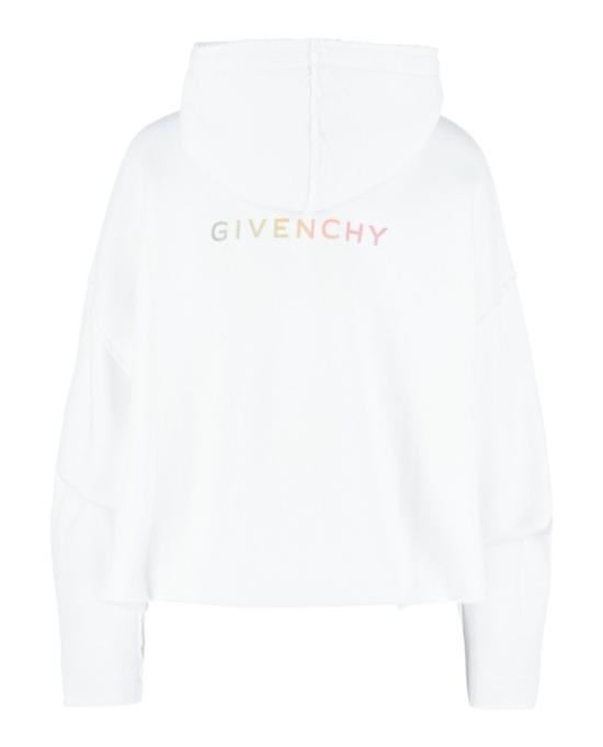  지방시 후드 티셔츠 BWJ030 3Z9Y 100 10002 M White - GIVENCHY