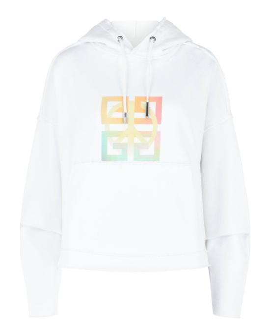  지방시 후드 티셔츠 BWJ030 3Z9Y 100 10002 M White