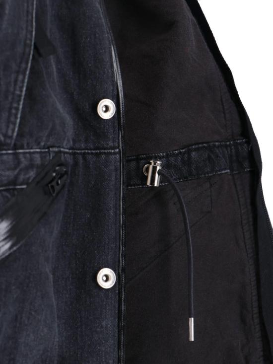  사카이 데님 자켓 데님 재킷 블랙 - SACAI