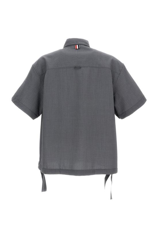 26SS 톰브라운 반팔 셔츠 MWS329A06455055 Grey - THOM BROWNE