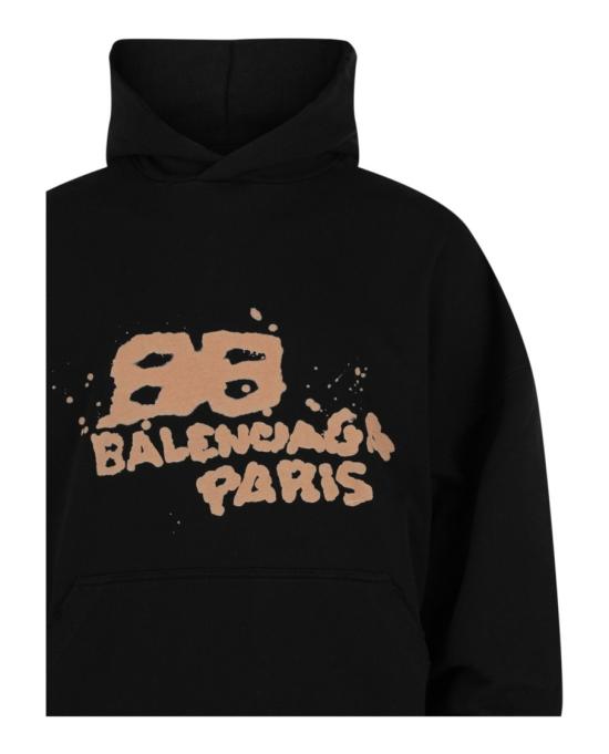  발렌시아가 후드 티셔츠 739024 TNVQ1 1059 00006 2 Black - BALENCIAGA