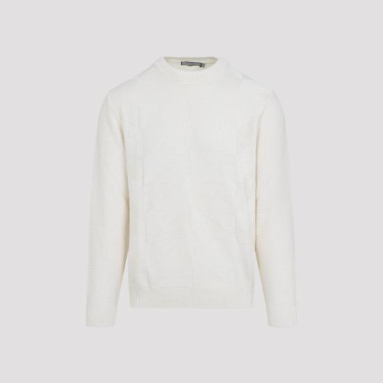 26SS 카날리 스웨터 C1191 MK02471 White - CANALI