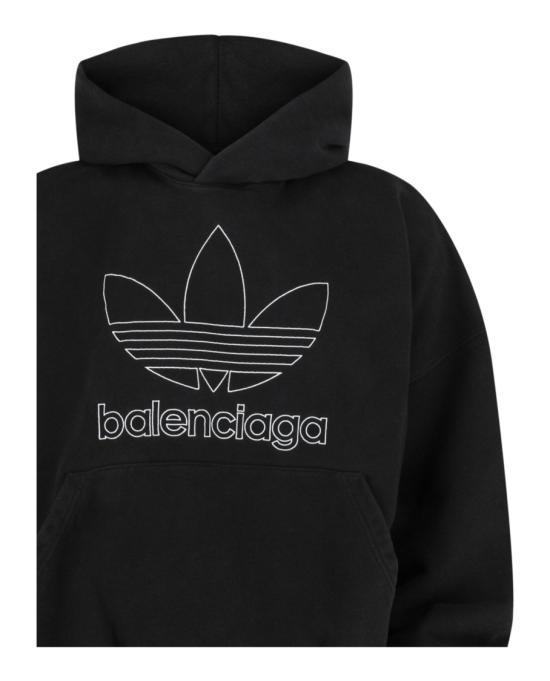  발렌시아가 후드 티셔츠 712396 TNVA9 1070 00008 1 Black - BALENCIAGA