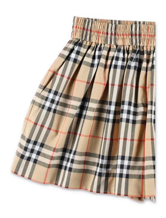  [키즈] 버버리 쇼츠/버뮤다 키즈 코튼 체크 반바지 샌드 체크 - BURBERRY