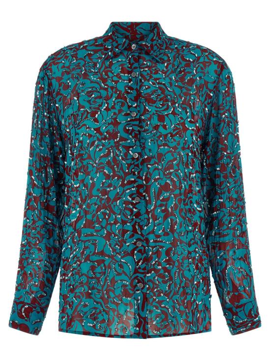  드리스 반 노튼 블라우스 Dries Van Noten Clavelly 셔츠 라이트 블루