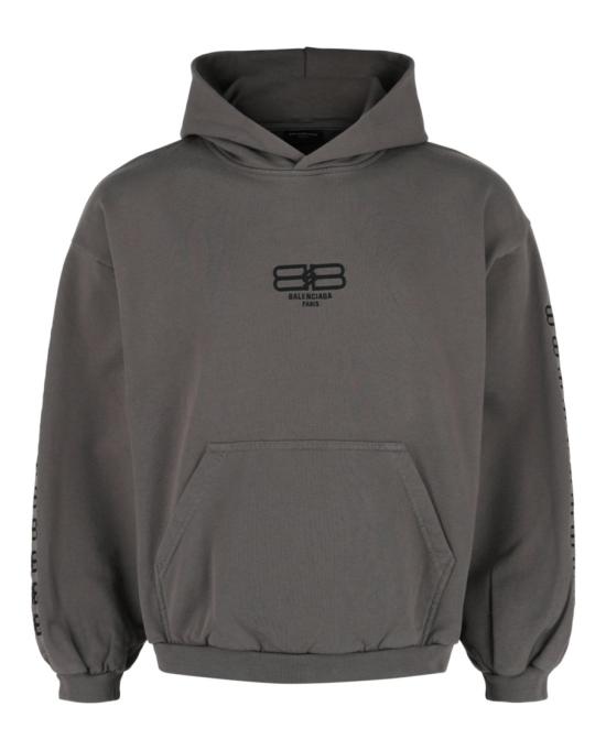  발렌시아가 후드 티셔츠 697874 TMVG6 9642 00078 XS Grey