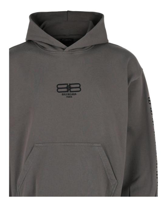  발렌시아가 후드 티셔츠 697874 TMVG6 9642 00078 XS Grey - BALENCIAGA
