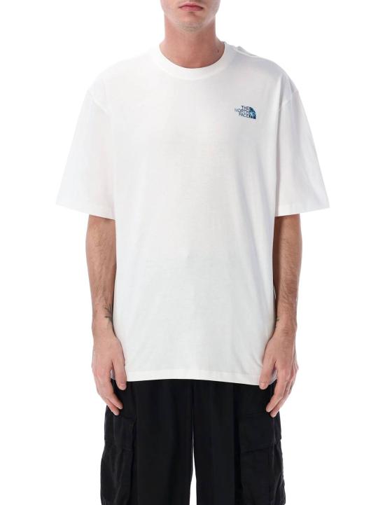  노스페이스 반팔 티셔츠 리퀴드 NSE 박스 오버사이즈 그래픽 티셔츠 화이트