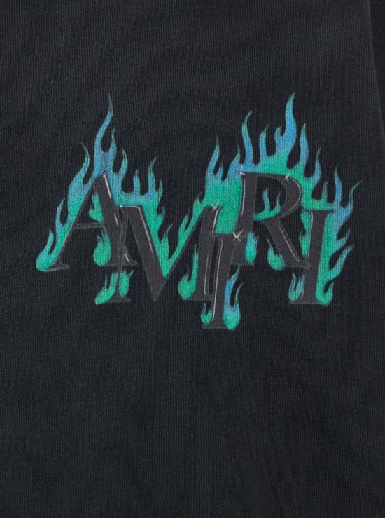  아미리 반팔 티셔츠 크루넥 로고 티셔츠 블랙 - AMIRI