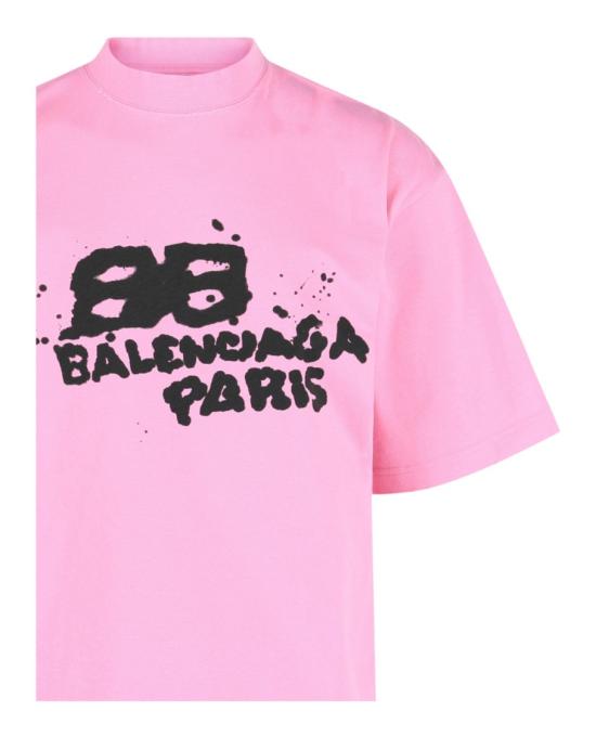  발렌시아가 반팔 티셔츠 764235 TNVN4 1401 60082 S Pink - BALENCIAGA