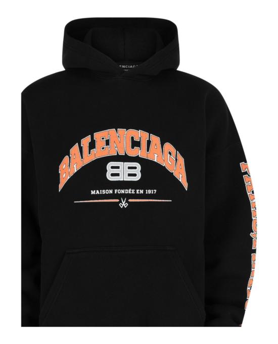  발렌시아가 메종 와이드 핏 후드 674986 TLVJ2 1074 80003 1 Black - BALENCIAGA