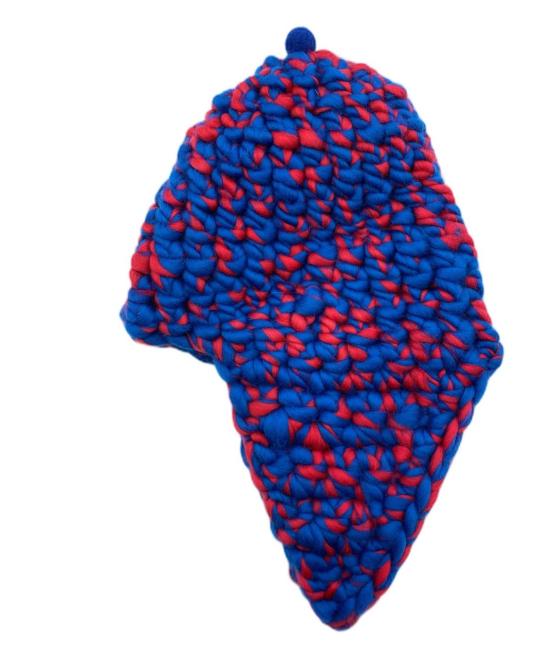  Mischa Lampert 모자 미샤 램퍼트 블루/레드 트리플 트러블 + 작은 펠트 공