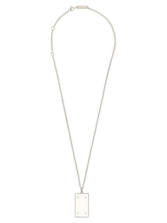  마르지엘라 목걸이/팬던트 메종  포 스티치 네크리스 실버