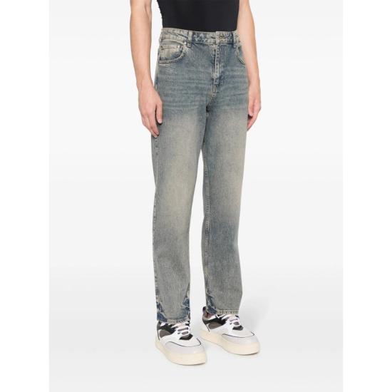  리프레젠트 데님 팬츠 청바지를 파란색으로 표현하세요 - REPRESENT