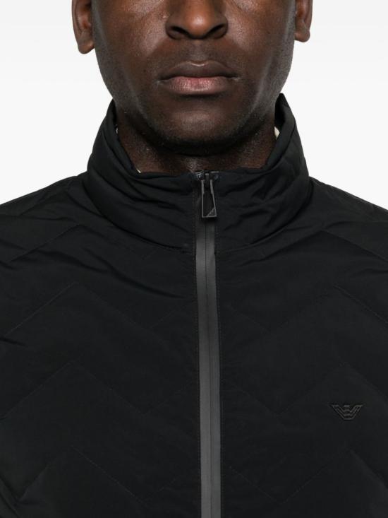  엠포리오 아르마니 베스트 다운  블랙 - EMPORIO ARMANI