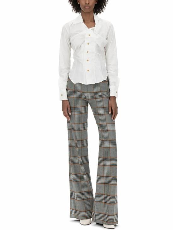  비비안웨스트우드 블라우스 비비안 웨스트우드 드렁큰 셔츠 화이트 - VIVIENNE WESTWOOD