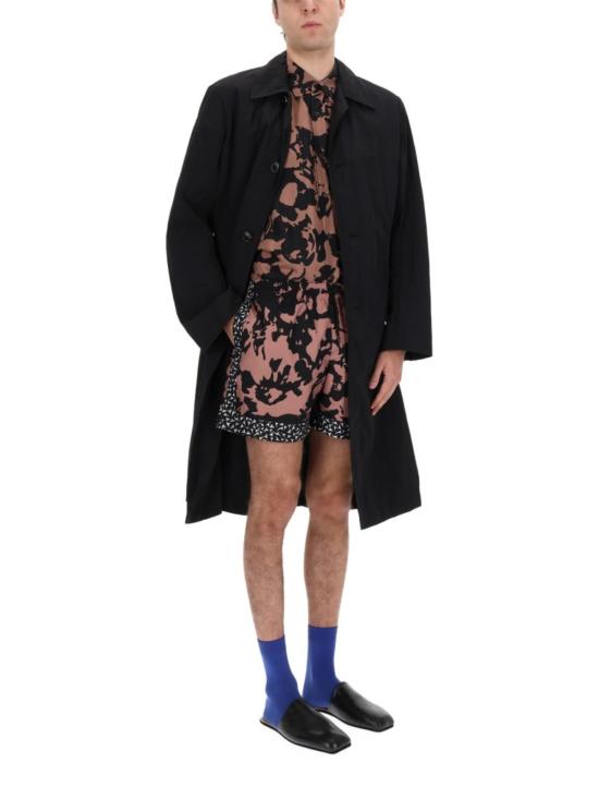  드리스 반 노튼 트렌치 코트 Dries Van Noten Cappotto 트렌치 랭클스 코트 블랙 - DRIES VAN NOTEN