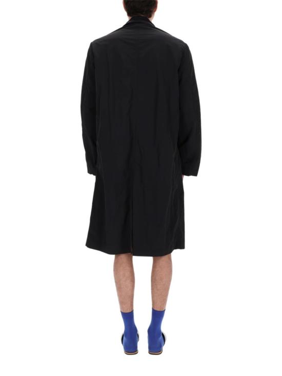  드리스 반 노튼 트렌치 코트 Dries Van Noten Cappotto 트렌치 랭클스 코트 블랙 - DRIES VAN NOTEN