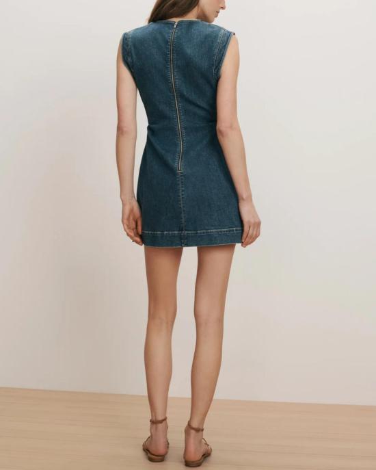  베로니카비어드 숏 원피스 베로니카 비어드 이마라 미니 드레스 다크 브라이트 블루 - VERONICA BEARD