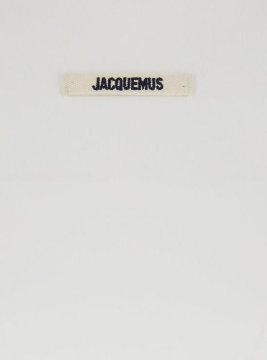  자크뮈스 반팔 티셔츠 르 티셔츠 그로스 그레인 티 화이트 - JACQUEMUS