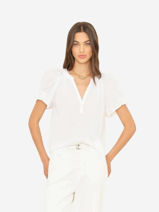  시레나 블라우스 아스트리드 탑 화이트 - XIRENA