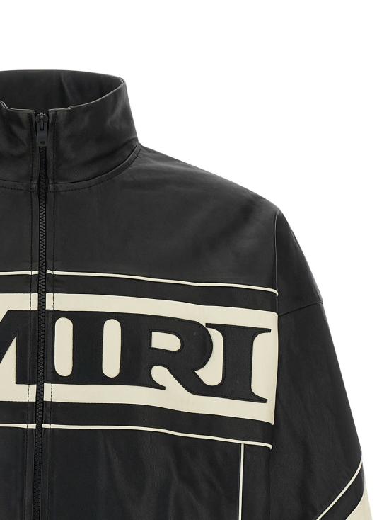  아미리 가죽 자켓 스포츠 재킷 화이트/블랙 - AMIRI