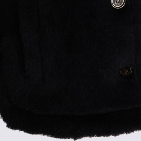  막스마라 코트 막스 마라 울 블렌드 케이프 블루 - MAX MARA