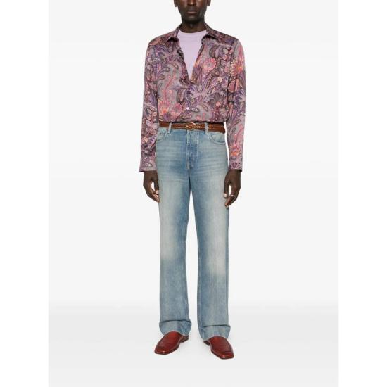  에트로 긴팔 셔츠 셔츠 퍼플 - ETRO