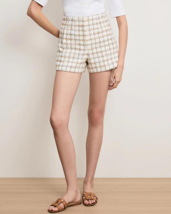  베로니카비어드 숏팬츠 베로니카 비어드 재즈민 트위드 숏 에크루 멀티 - VERONICA BEARD