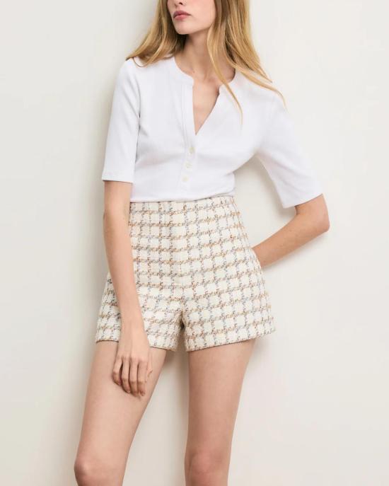  베로니카비어드 숏팬츠 베로니카 비어드 재즈민 트위드 숏 에크루 멀티 - VERONICA BEARD