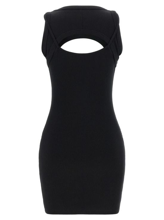  오프화이트 숏 원피스 오프 화이트 오프 스탬프 드레스 화이트/블랙 - OFF WHITE