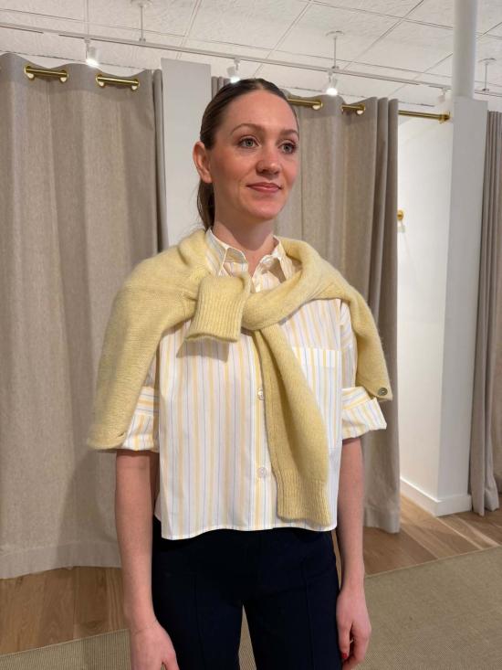  티더블유피 블라우스 Twp Next Ex 탑 아이보리/옐로우/블루 - TWP