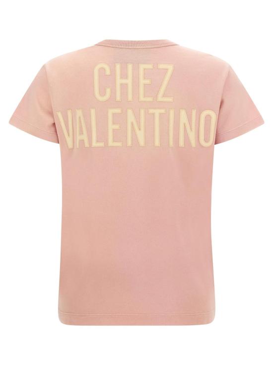  발렌티노 가라바니 반팔 티셔츠 Valentino Garavani 팬더 레이디 티셔츠 핑크 - VALENTINO GARAVANI