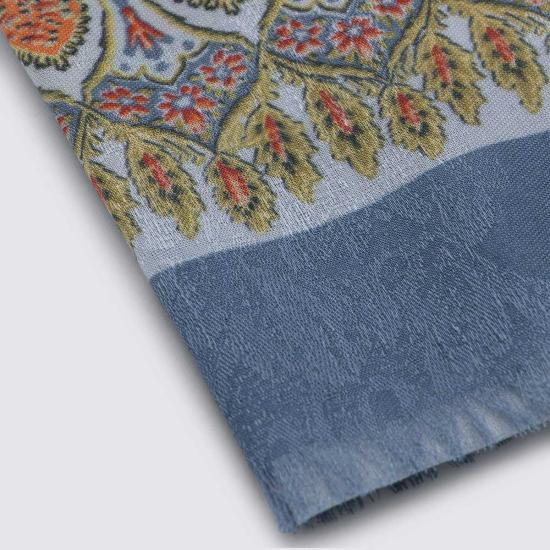  에트로 머플러/스카프 멀티컬러 코튼 블렌드 스카프 레드 - ETRO