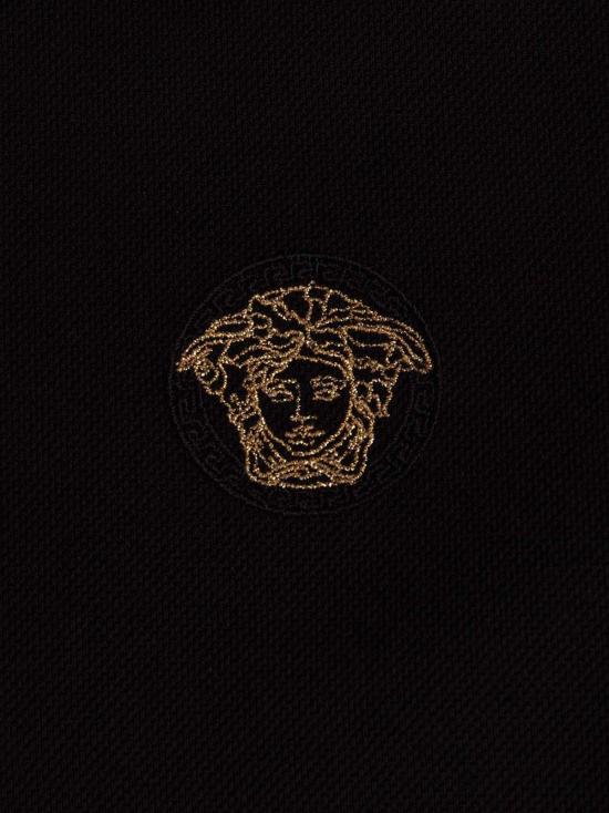  베르사체 폴로 티셔츠 그레카 폴로 셔츠 블랙 - VERSACE