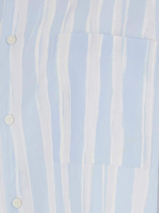  자크뮈스 긴팔 셔츠 Jacquemus La Chemise Camargue 셔츠 라이트 블루 - JACQUEMUS