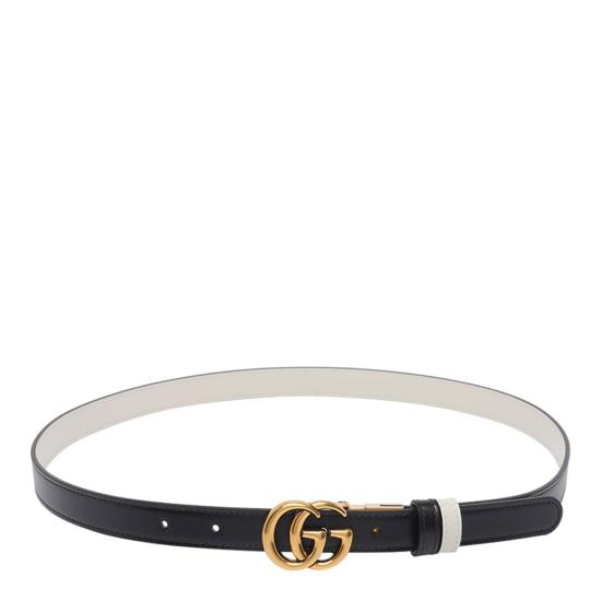  구찌 레귤러 벨트 리버서블 GG 마몬트  블랙