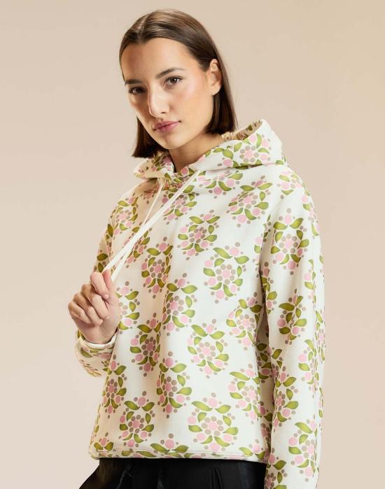  신시아 로리 스웨터 신시아 로울리 블룸 프린트 후드티 화이트 멀티