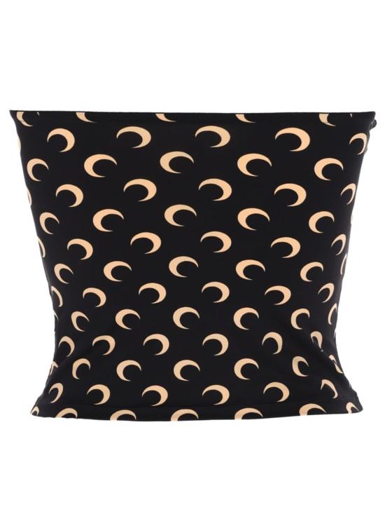  마린세르 민소매 티셔츠 마린 세르 문 뷔스티에 탑 블랙 - MARINE SERRE