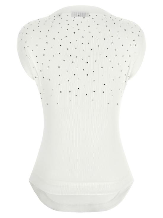  오프화이트 블라우스 오프 화이트 탑 스와로브스키 화이트 - OFF WHITE