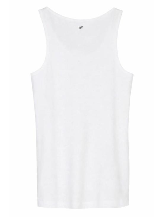  파투 민소매 티셔츠 로고 프린트 탱크탑 화이트 - PATOU