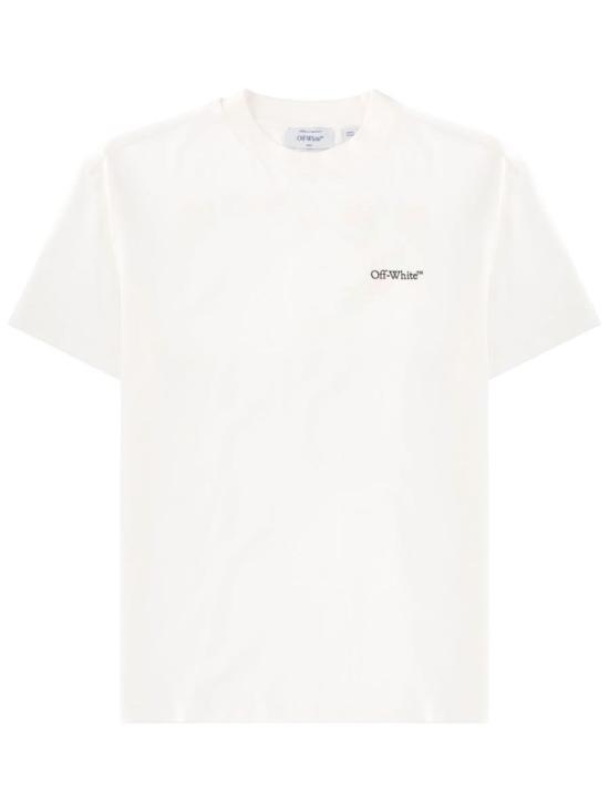  오프화이트 반팔 티셔츠 로고 티셔츠 (화이트)
