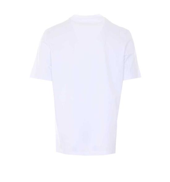  브루넬로 쿠치넬리 반팔 티셔츠 프린트 티셔츠 (화이트) - BRUNELLO CUCINELLI