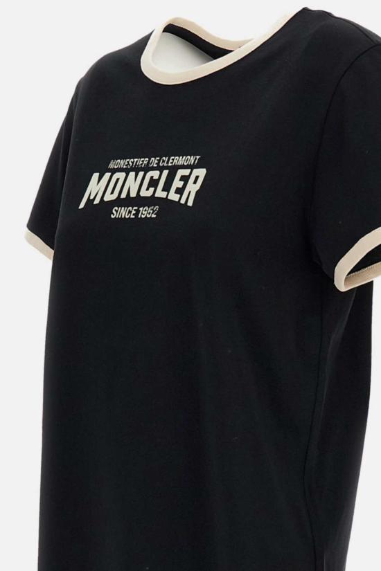  몽클레어 반팔 티셔츠 블랙 - MONCLER