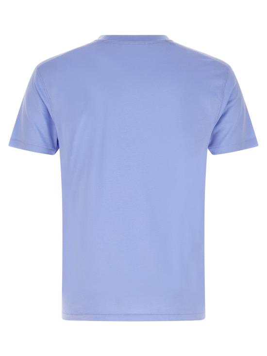  톰포드 반팔 티셔츠 톰 포드 로고 자수 티셔츠 (연한 파란색) - TOMFORD