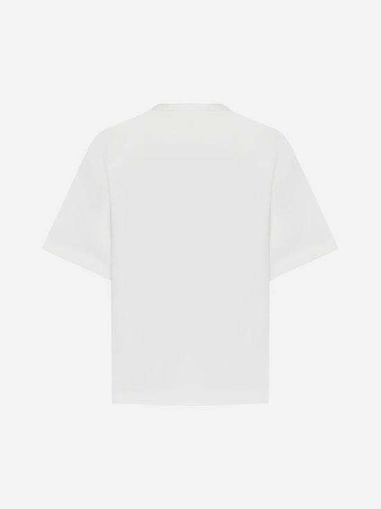  질샌더 반팔 티셔츠 질 샌더 아이보리 로고 티셔츠 - JIL SANDER